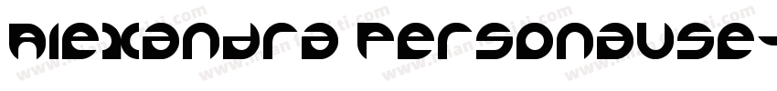 Alexandra PersonaUse字体转换